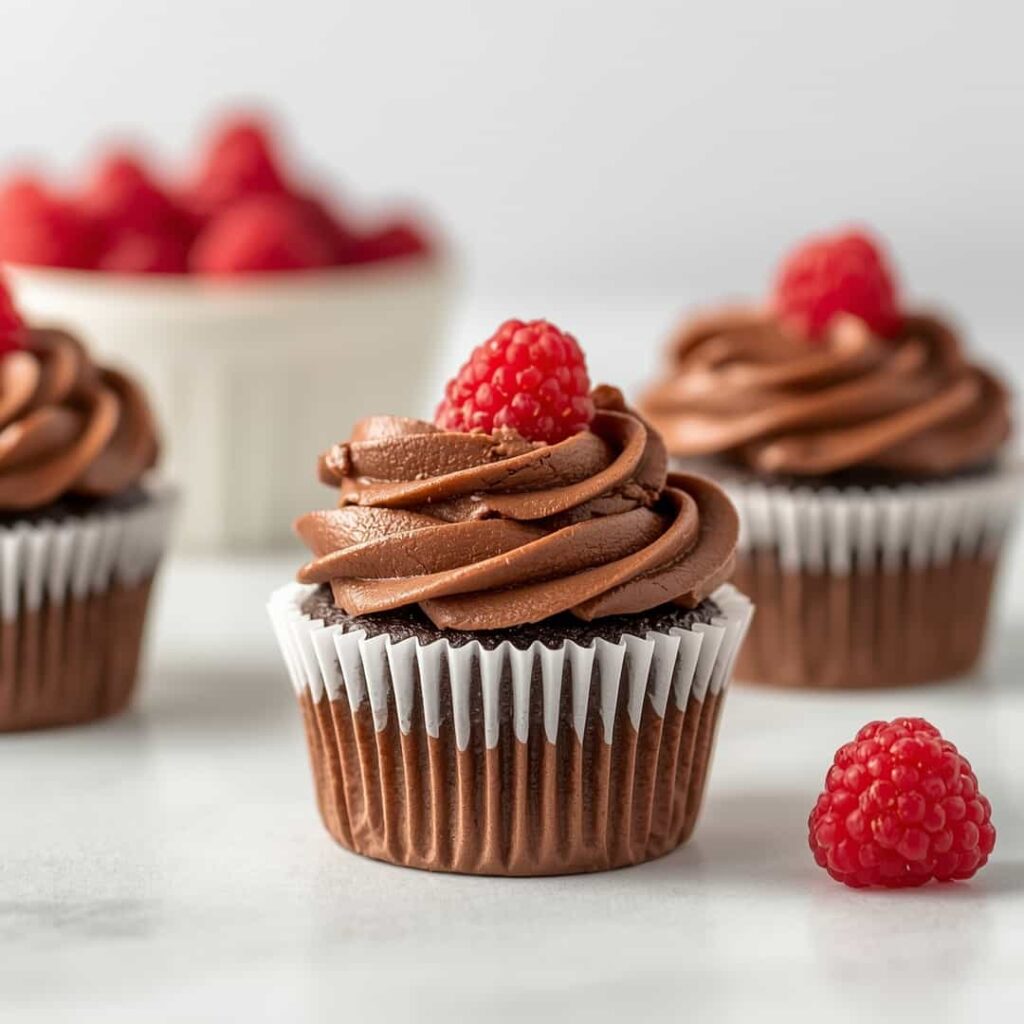 Chocolate Raspberry Cupcakes
