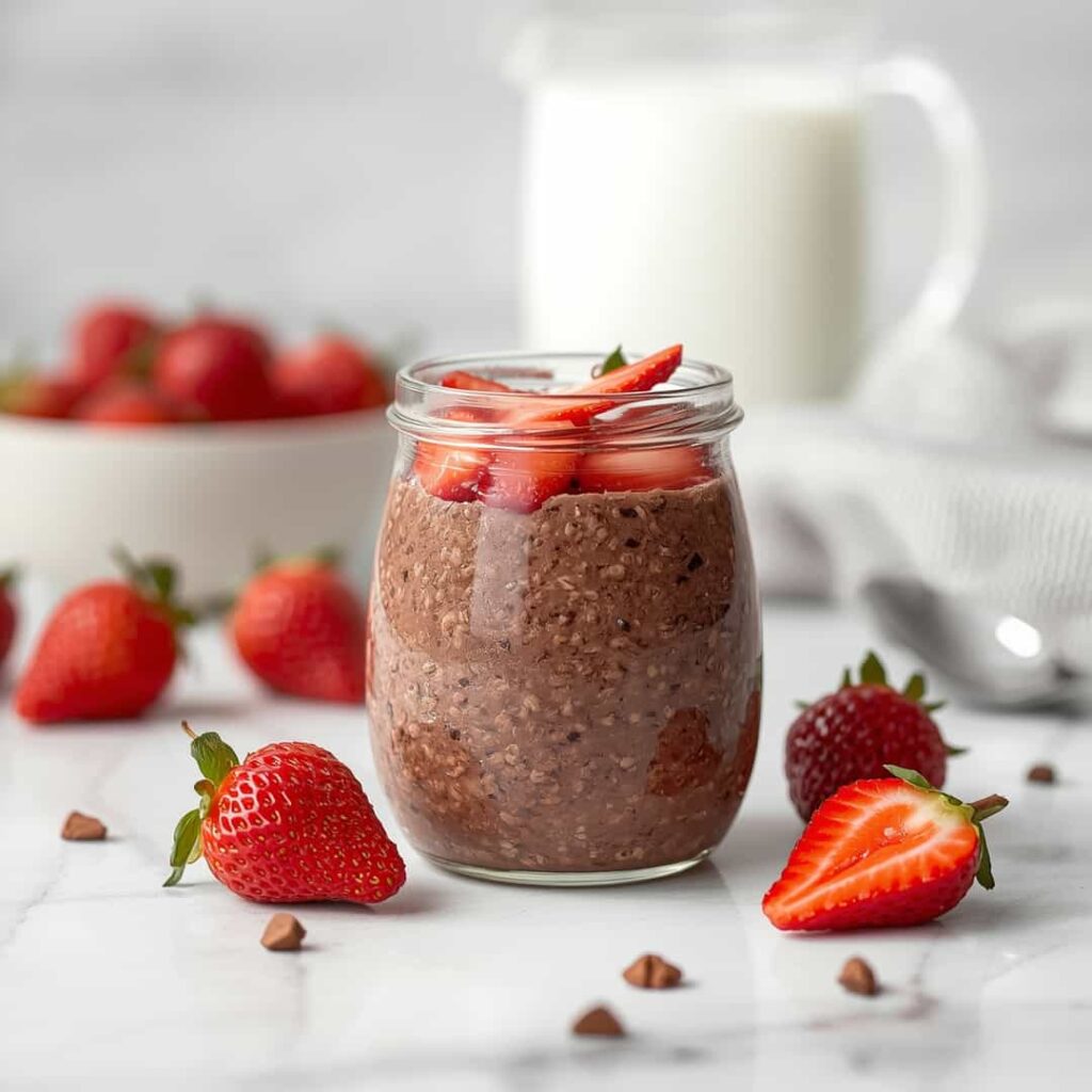 Chocolate Strawberry Overnight Oats