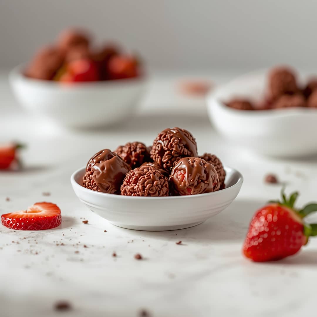Chocolate Strawberry Yogurt Clusters