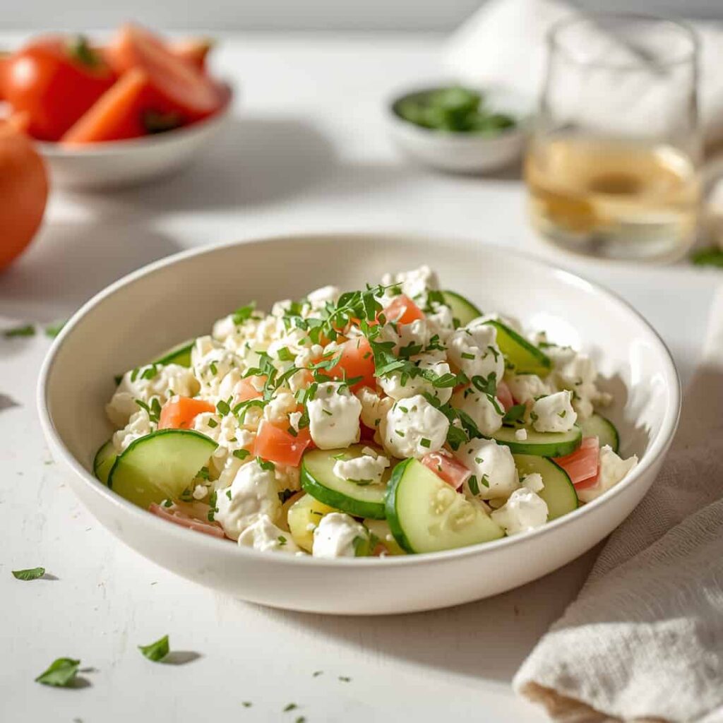 Cottage Cheese Cucumber Salad