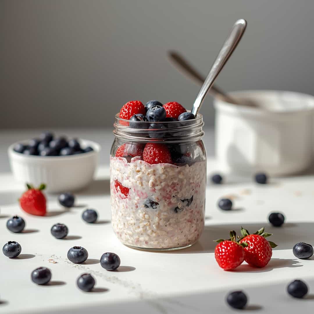 Creamy Berry Overnight Oats