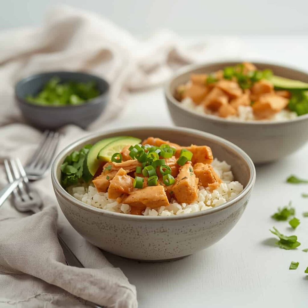 Creamy Cajun Chicken Rice Bowls