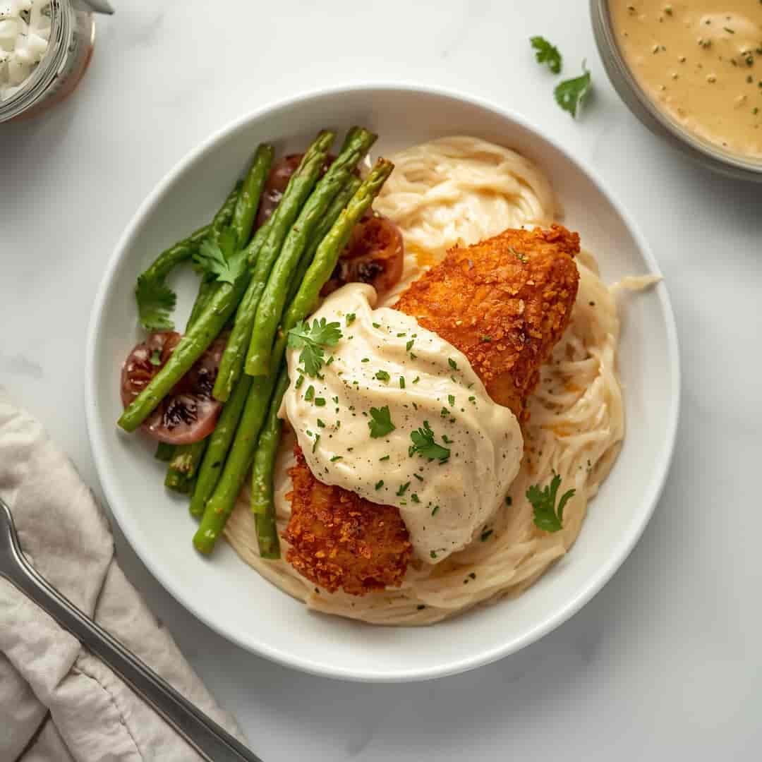 Crispy Creamy Chicken Cordon Bleu