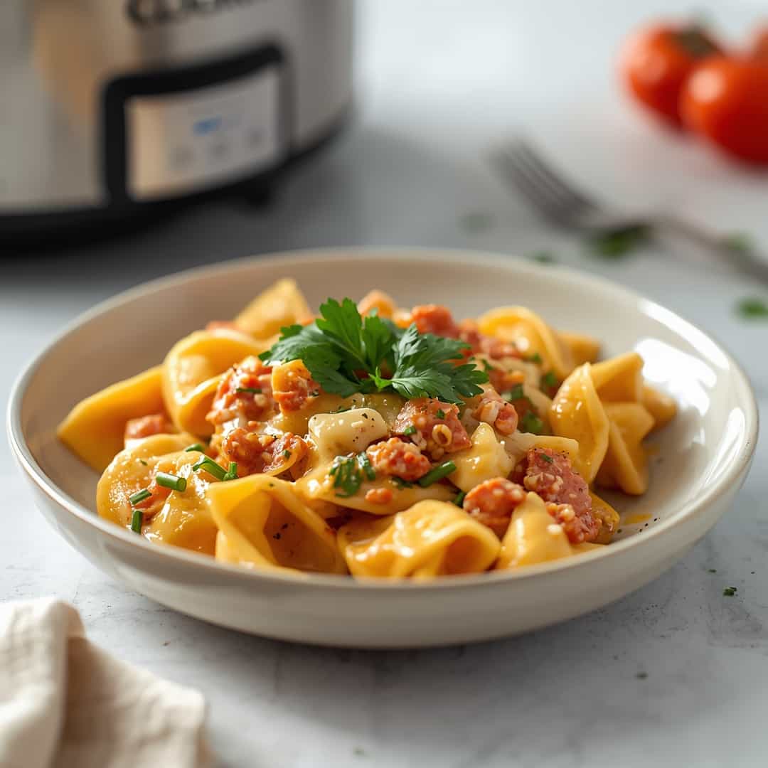 CrockPot Chicken Tortellini