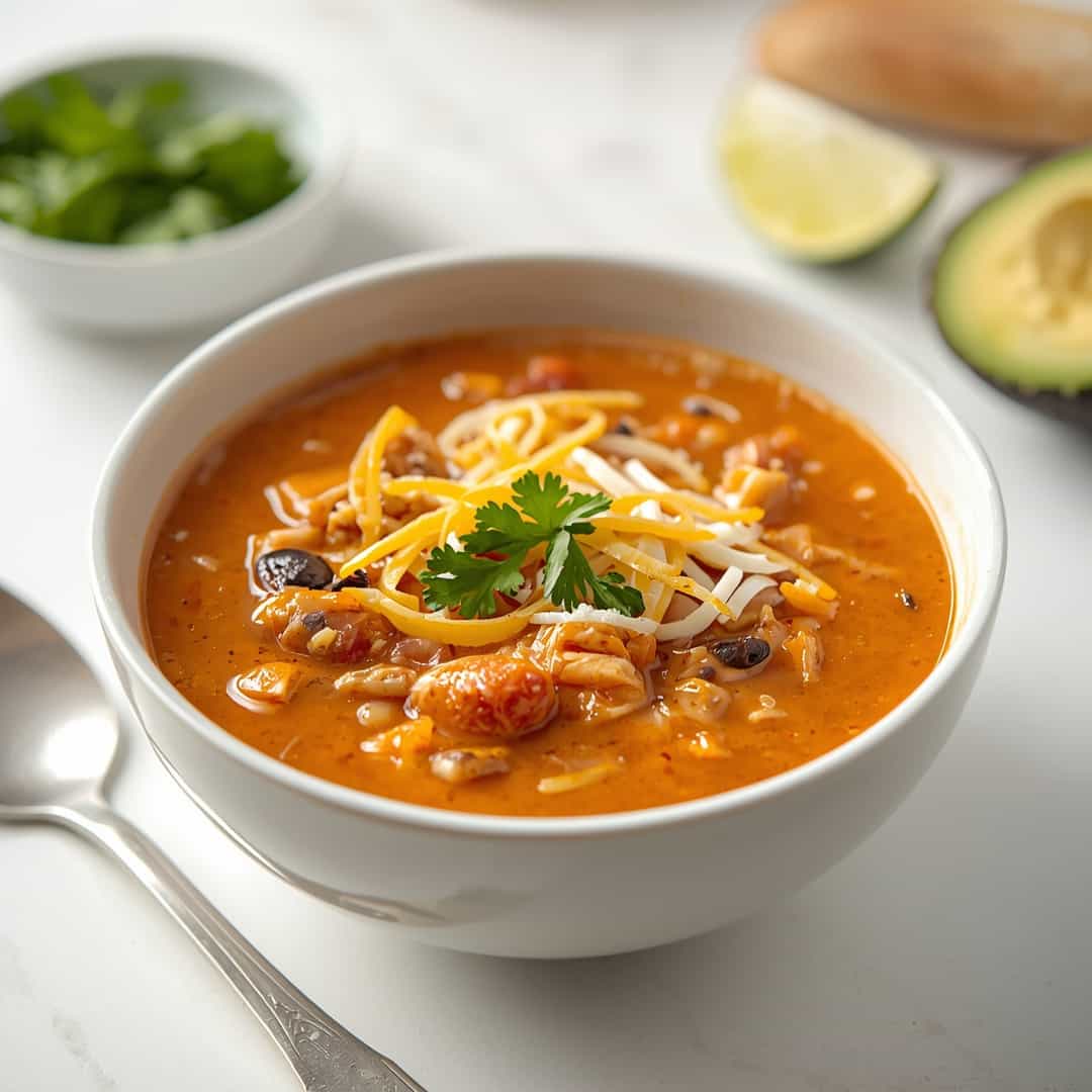 Crockpot Chicken Tortilla Soup