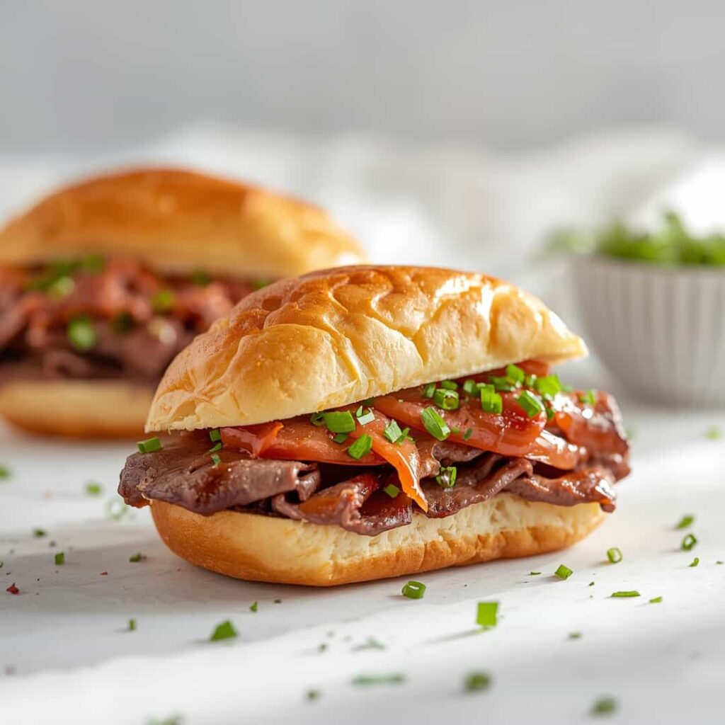 Crockpot French Dip Sandwiches