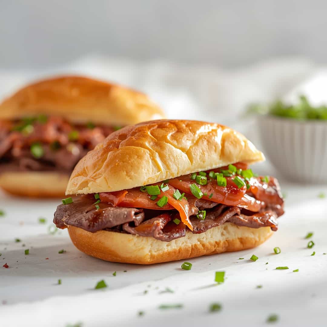 Crockpot French Dip Sandwiches