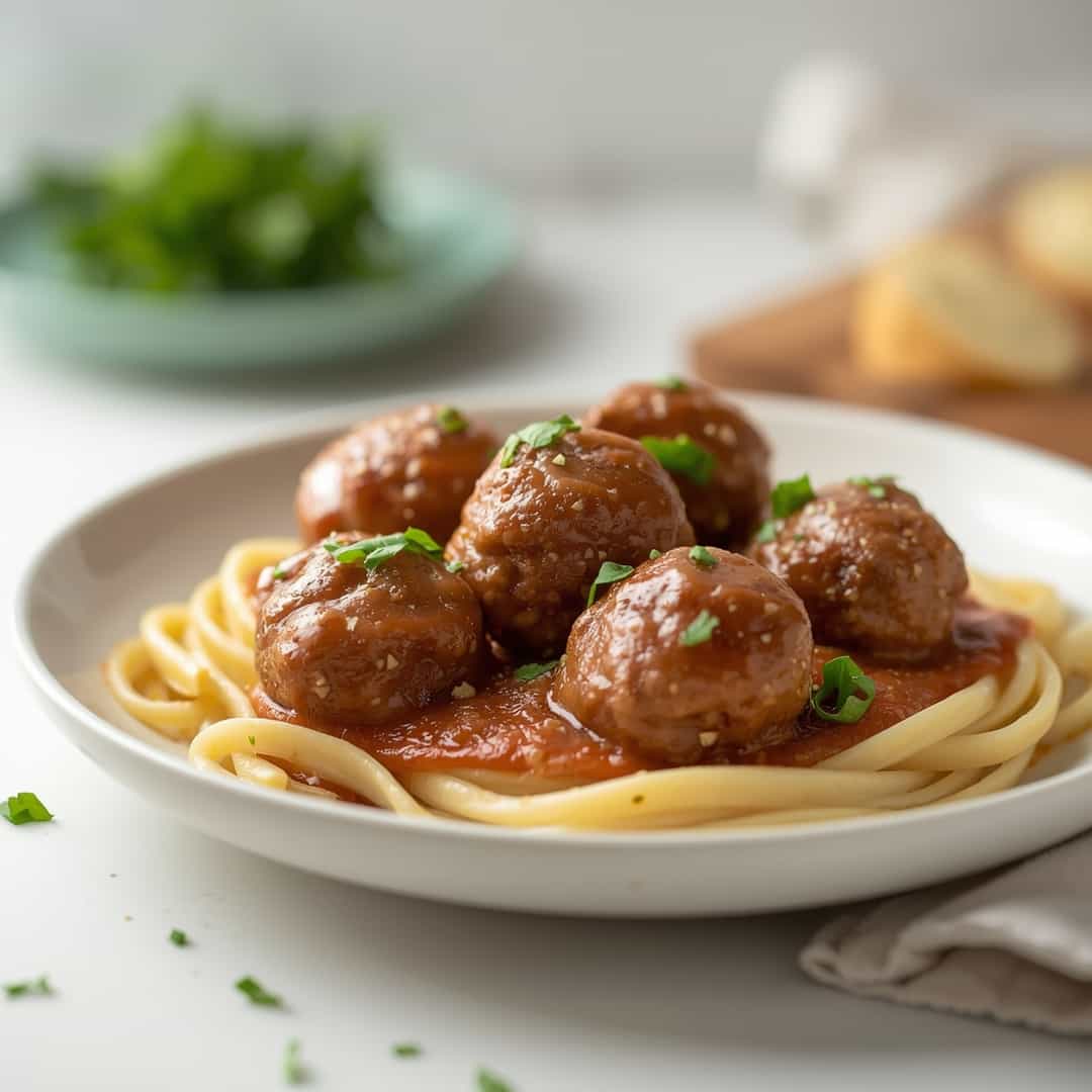 Crockpot French Onion Meatballs 2 Crockpot French Onion Meatballs