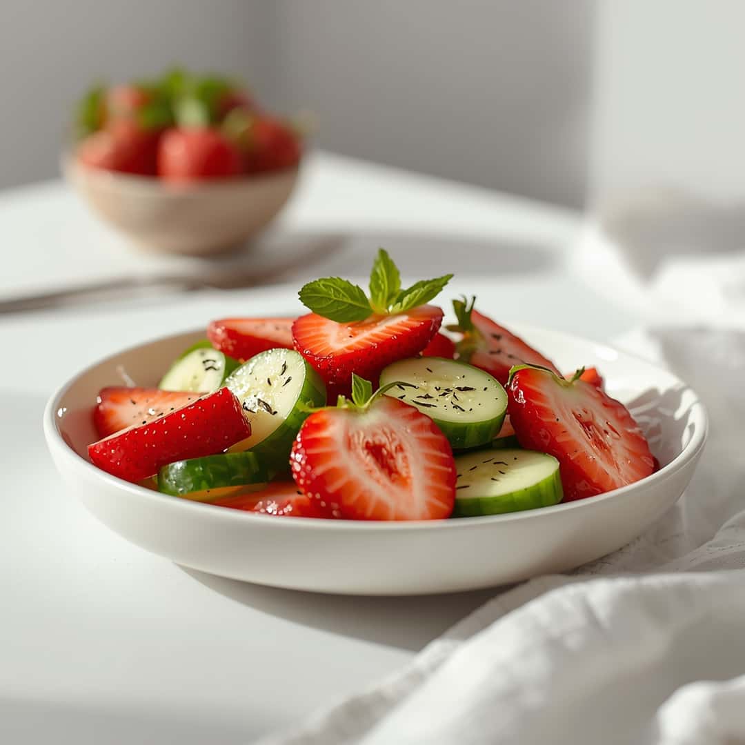 Cucumber Strawberry Salad