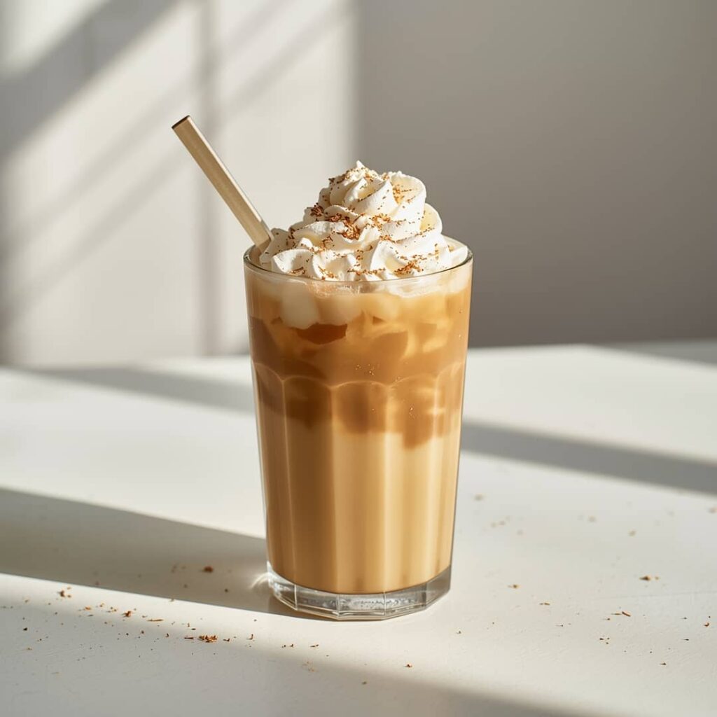 Dalgona Whipped Iced Coffee