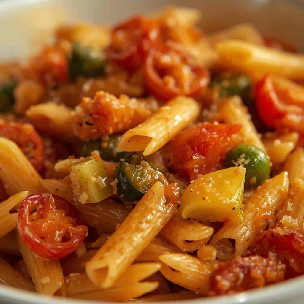 Daniel Fast Lunch Pasta Vegetables