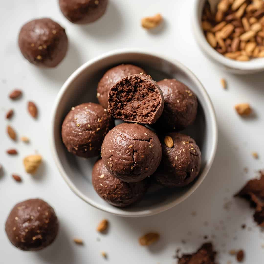 Dark Chocolate Protein Balls