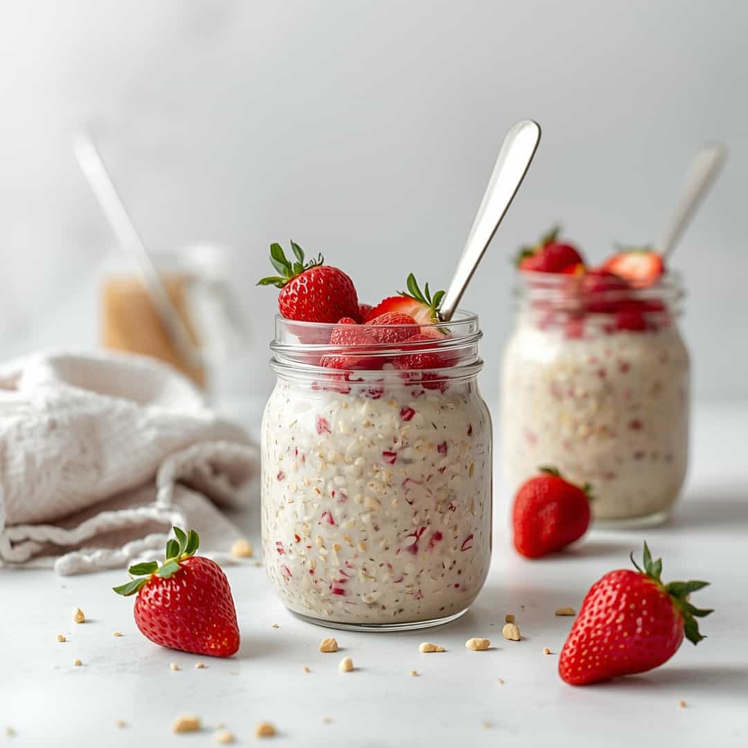 Delightful Strawberry Overnight Oats