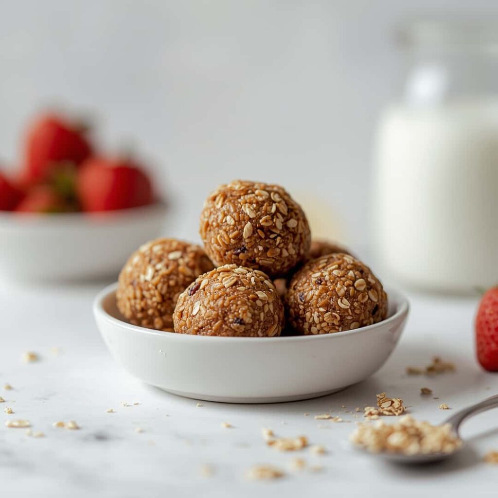 Easy Chia Oatmeal Energy Balls