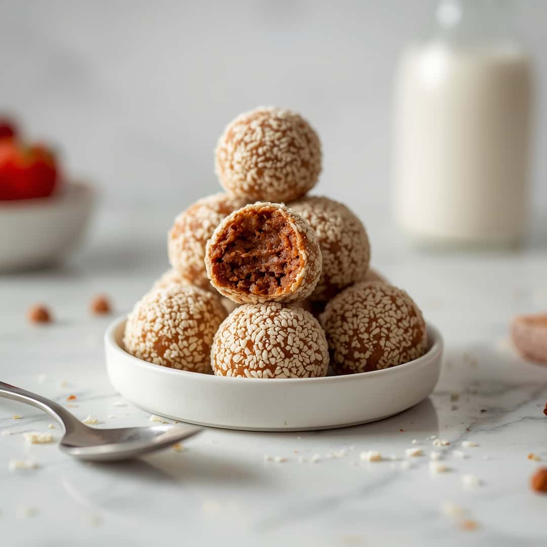 Easy No-Bake Protein Balls 2 Easy No-Bake Protein Balls
