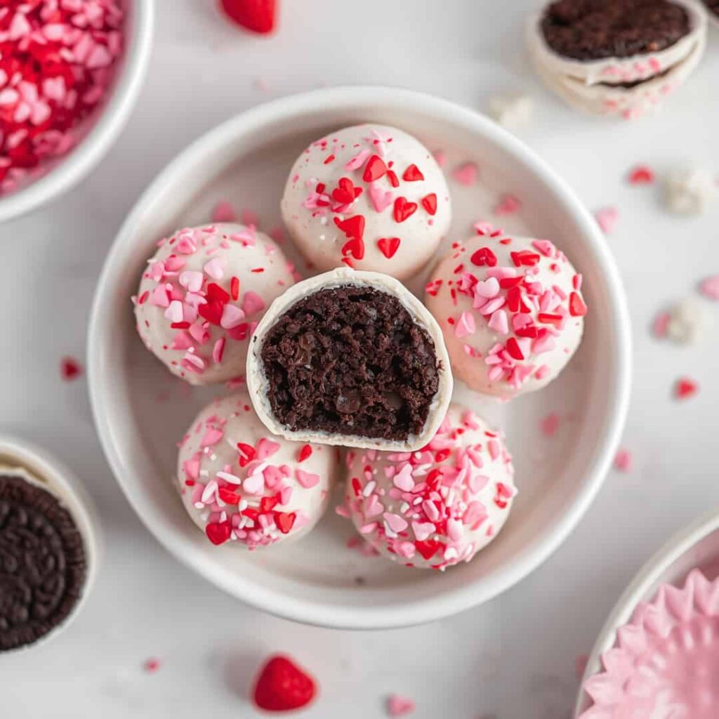 Easy No-Bake Valentine's Day Oreo Truffles