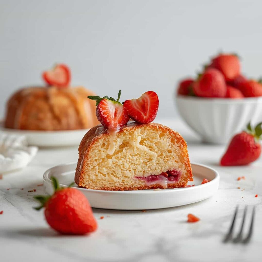 Easy Strawberry Pound Cake