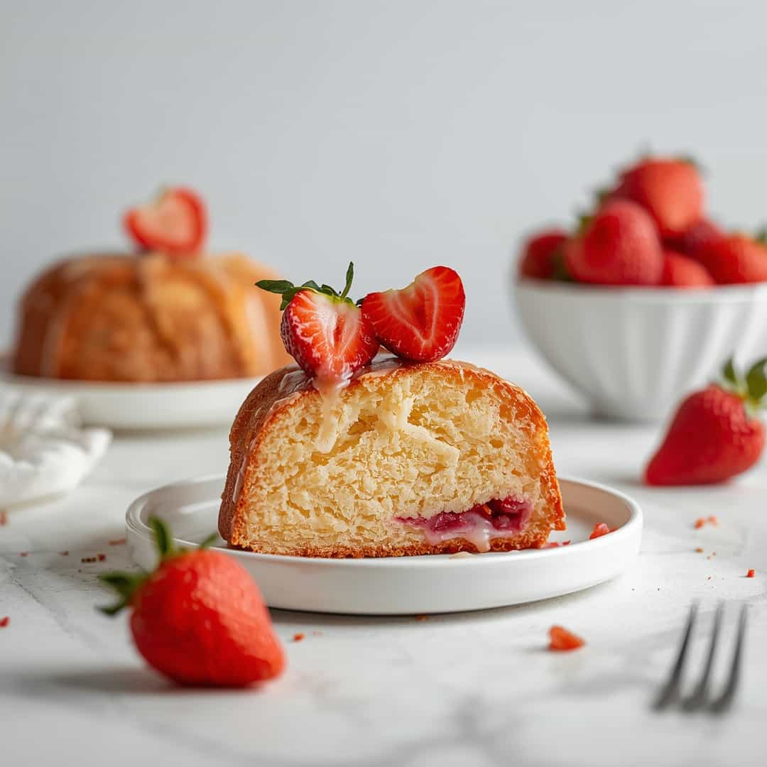 Easy Strawberry Pound Cake