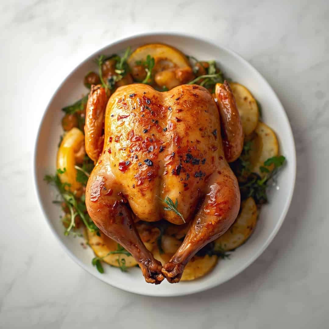 Easy Whole Roasted Chicken 2 Easy Whole Roasted Chicken