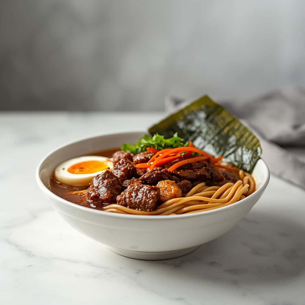 Flavorful Slow Cooker Beef Ramen