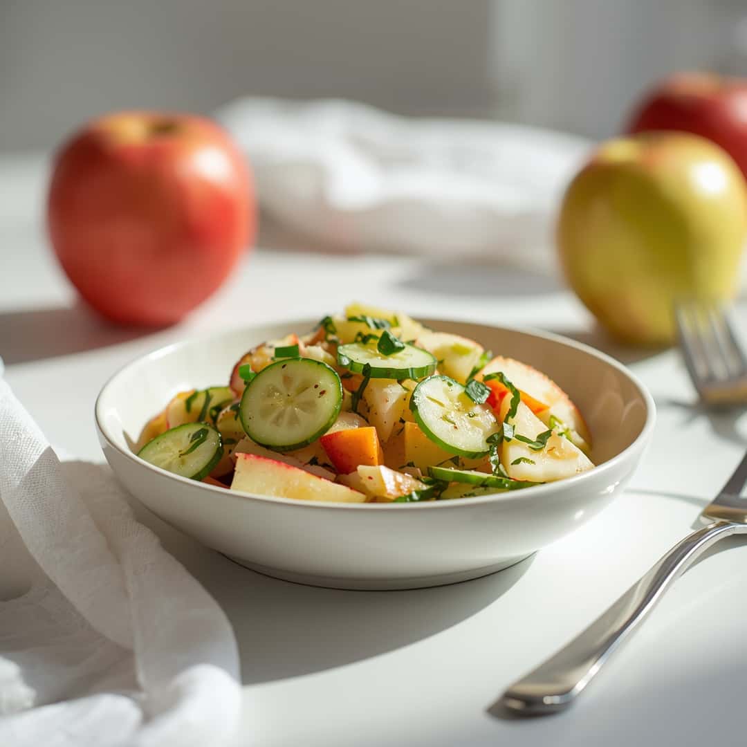 Fresh Cucumber Apple Salad 2 Fresh Cucumber Apple Salad