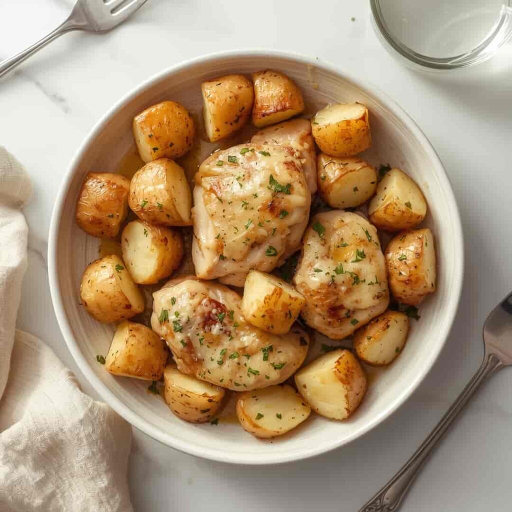 Garlic Parmesan Chicken Potatoes
