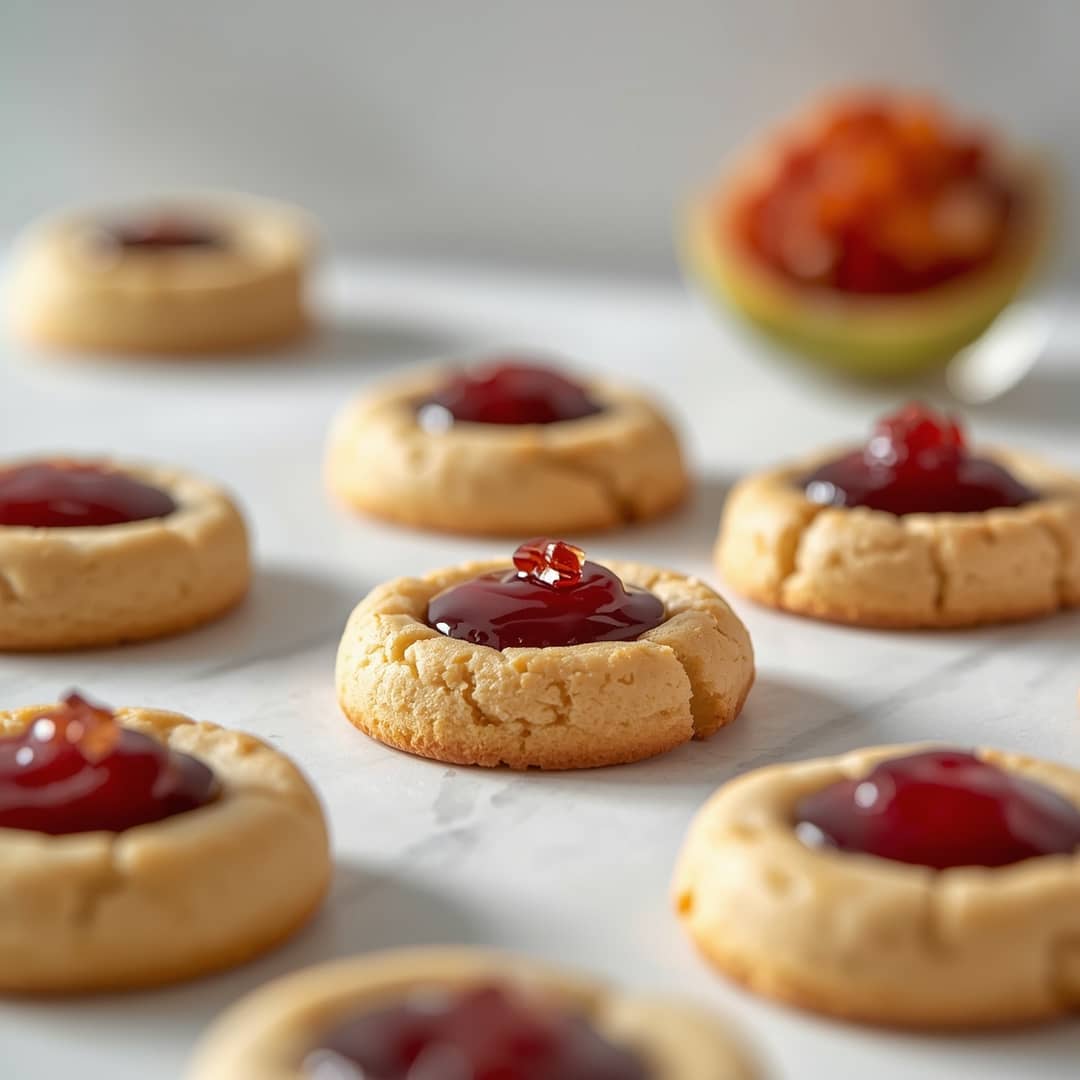 Guava Cream Cheese Thumbprint Cookies
