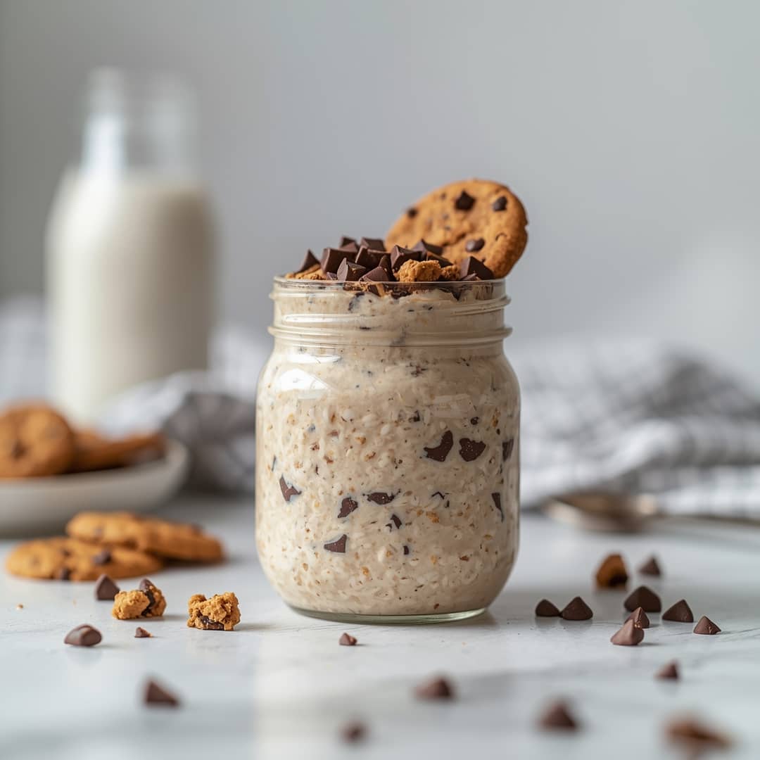 Healthy Cookie Dough Overnight Oats
