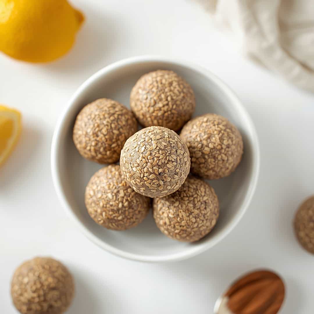 Healthy Lemon Poppy Seed Energy Bites