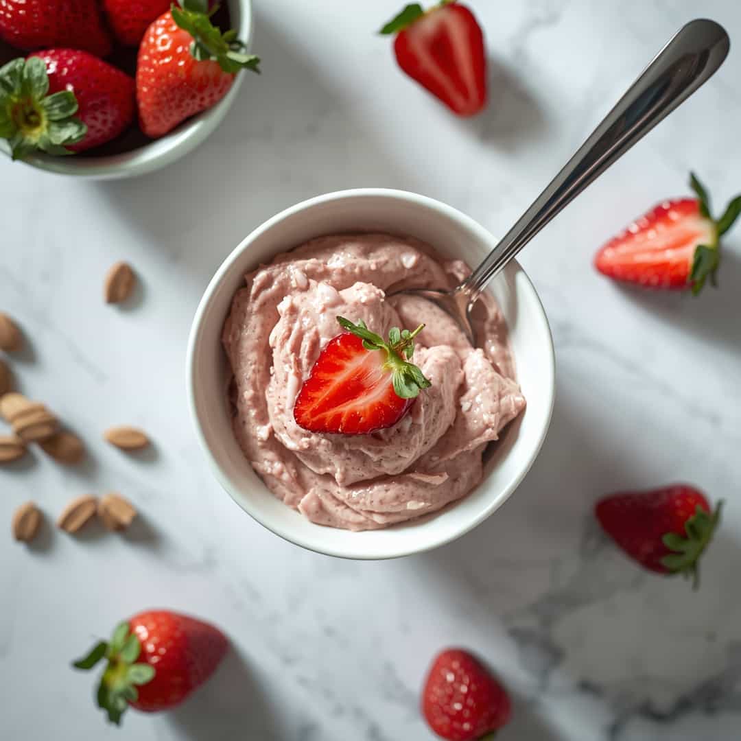 Healthy Strawberry Protein Snack