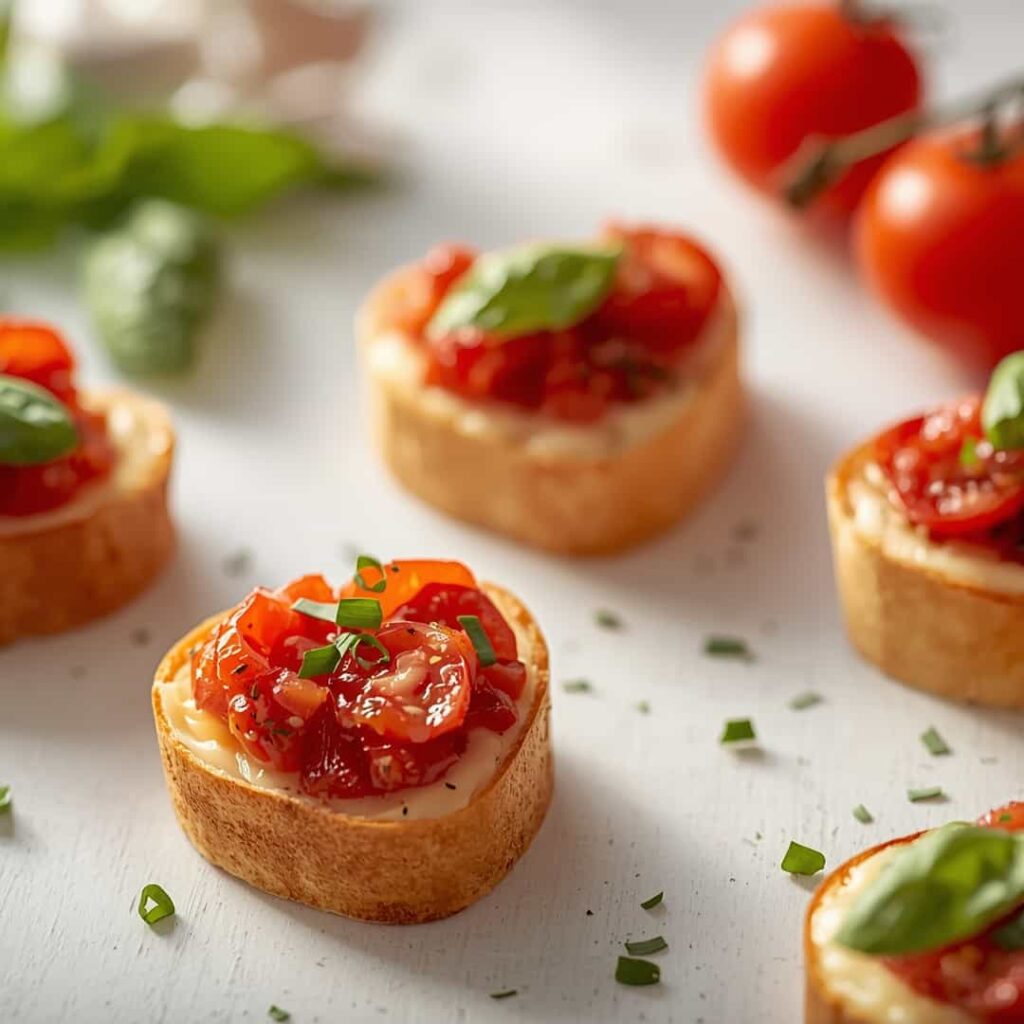 Heart-Shaped Bruschetta Appetizers