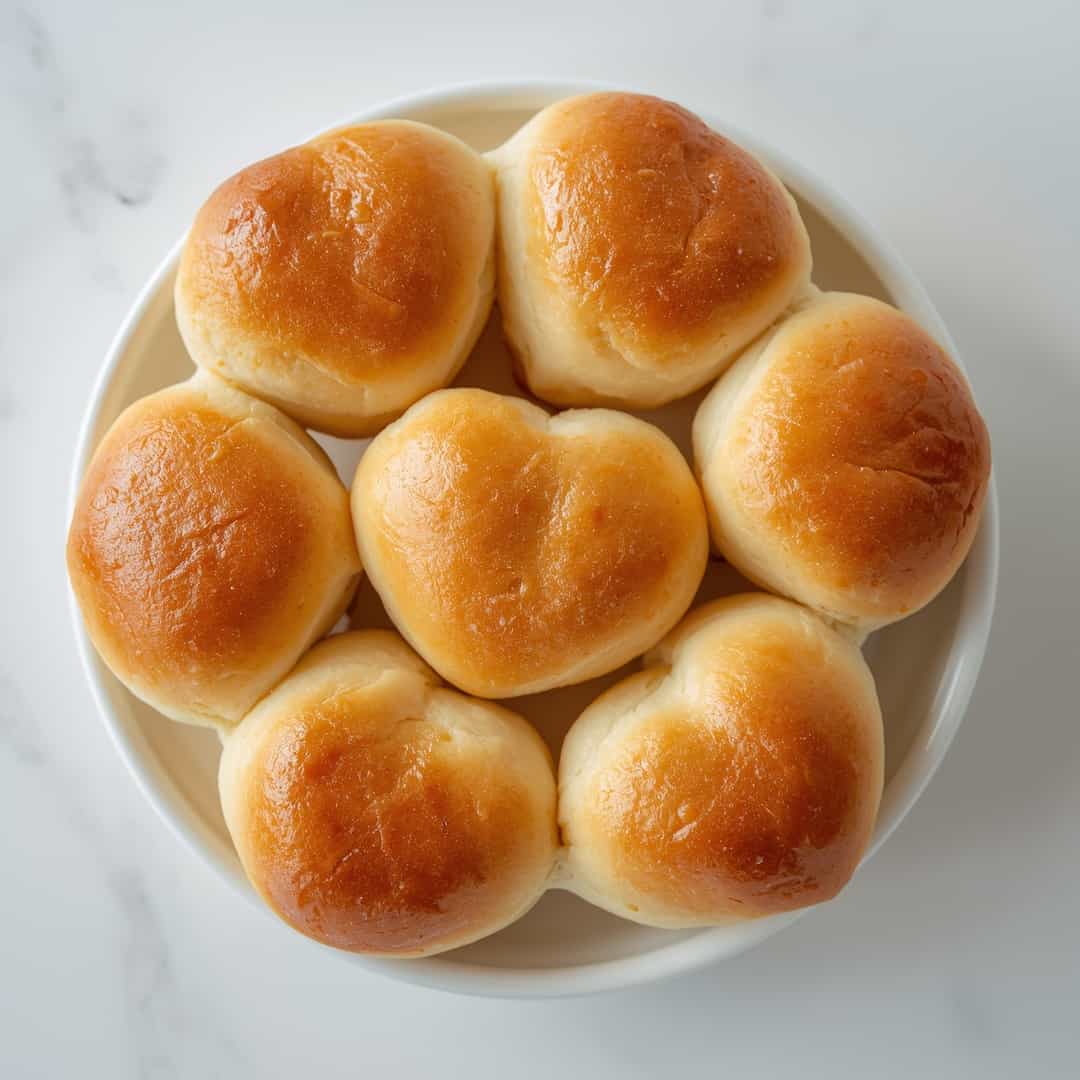 Heart Shaped Dinner Rolls