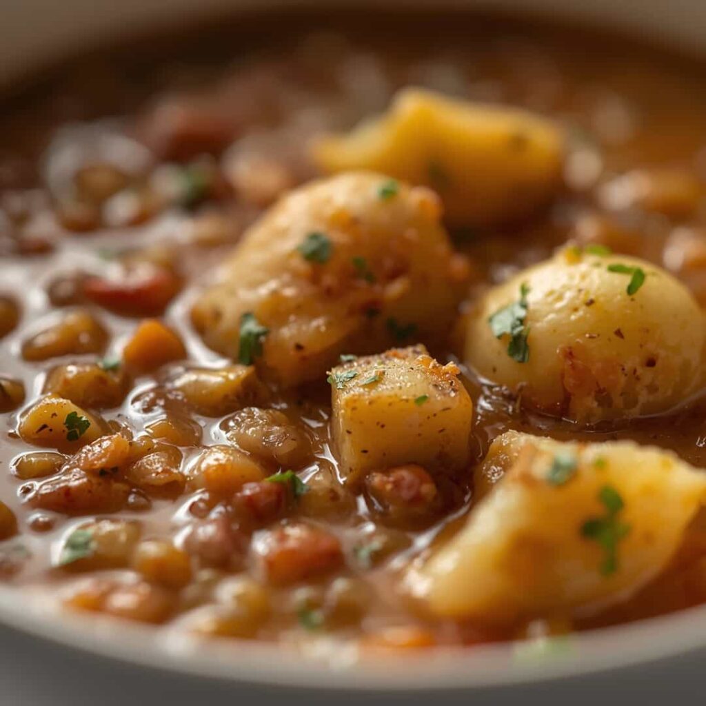 Hearty Lentil and Potato Soup