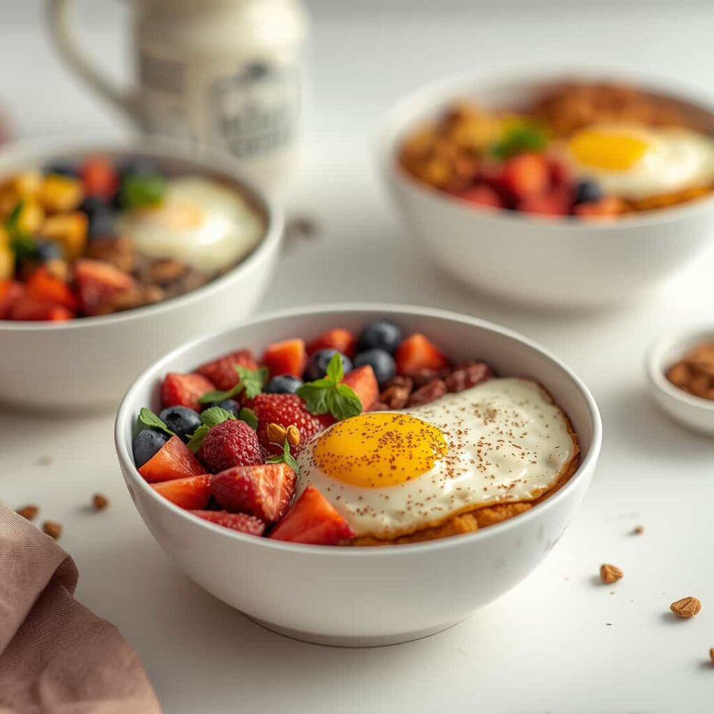 High Protein Breakfast Bowls