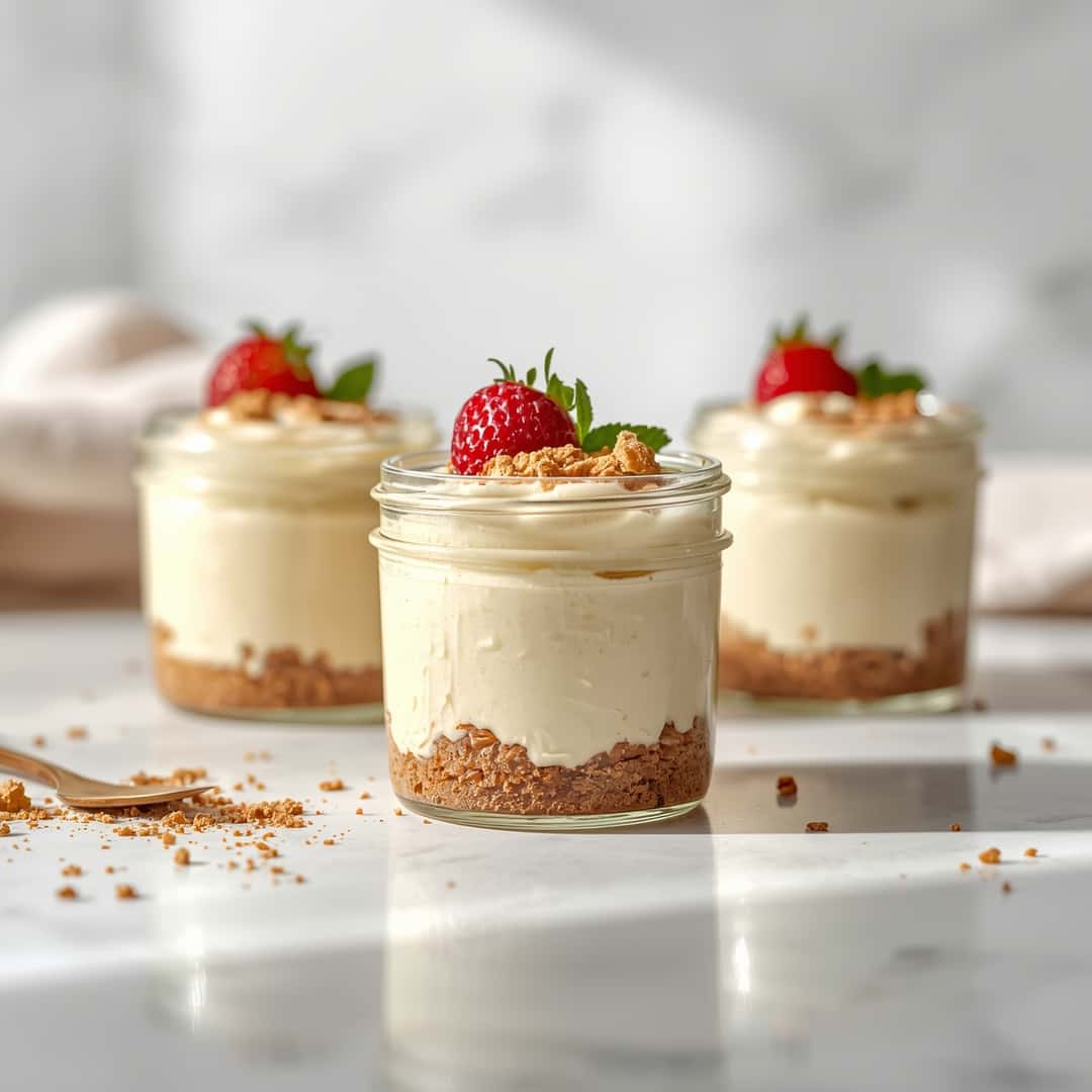 High Protein Cheesecake Jars