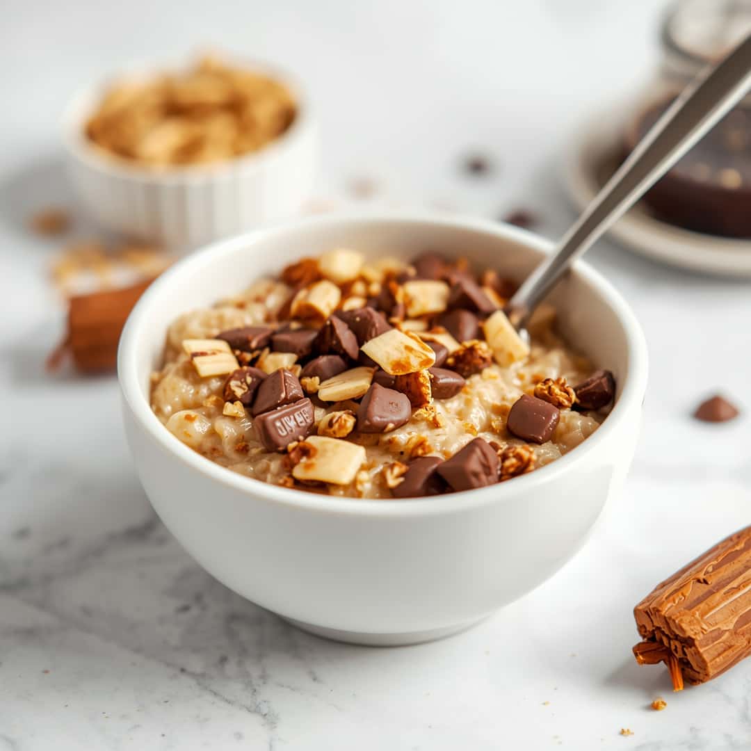 High Protein Snickers Oatmeal