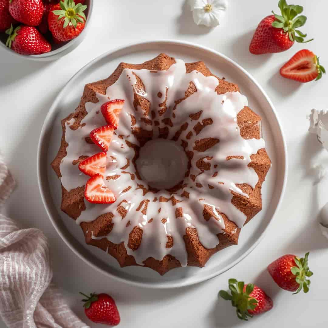 Homemade Strawberry Bundt Cake Recipe