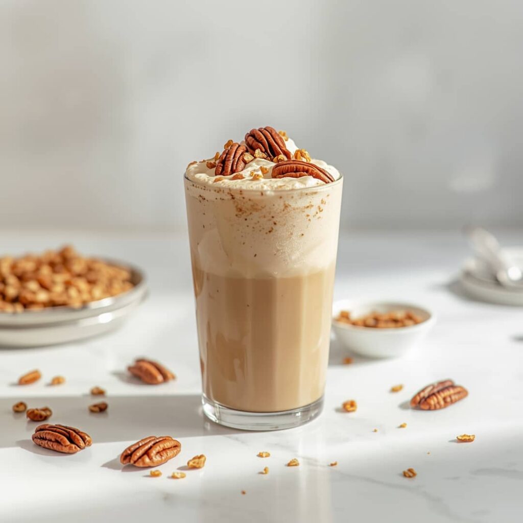 Iced Pecan Crunch Oatmilk Latte