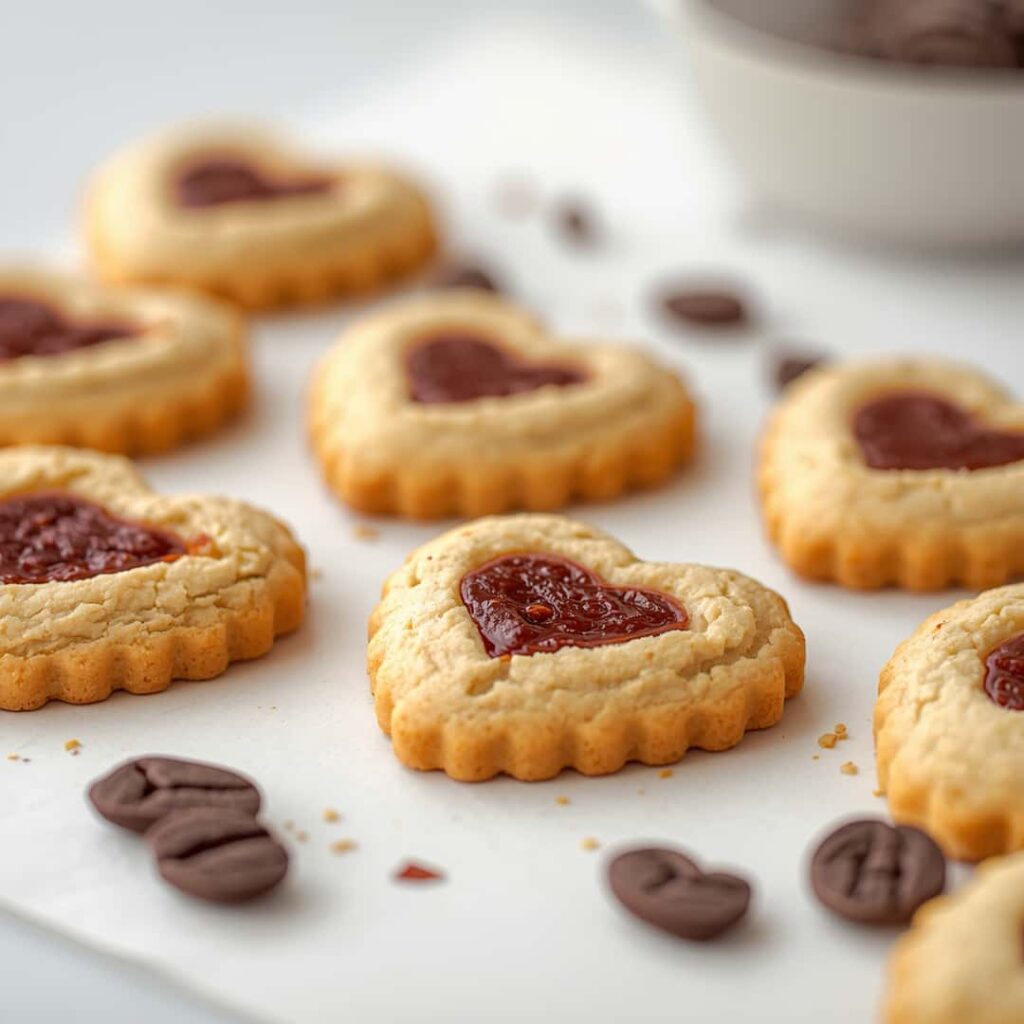 Irresistible Heart-Shaped Thumbprint Cookies