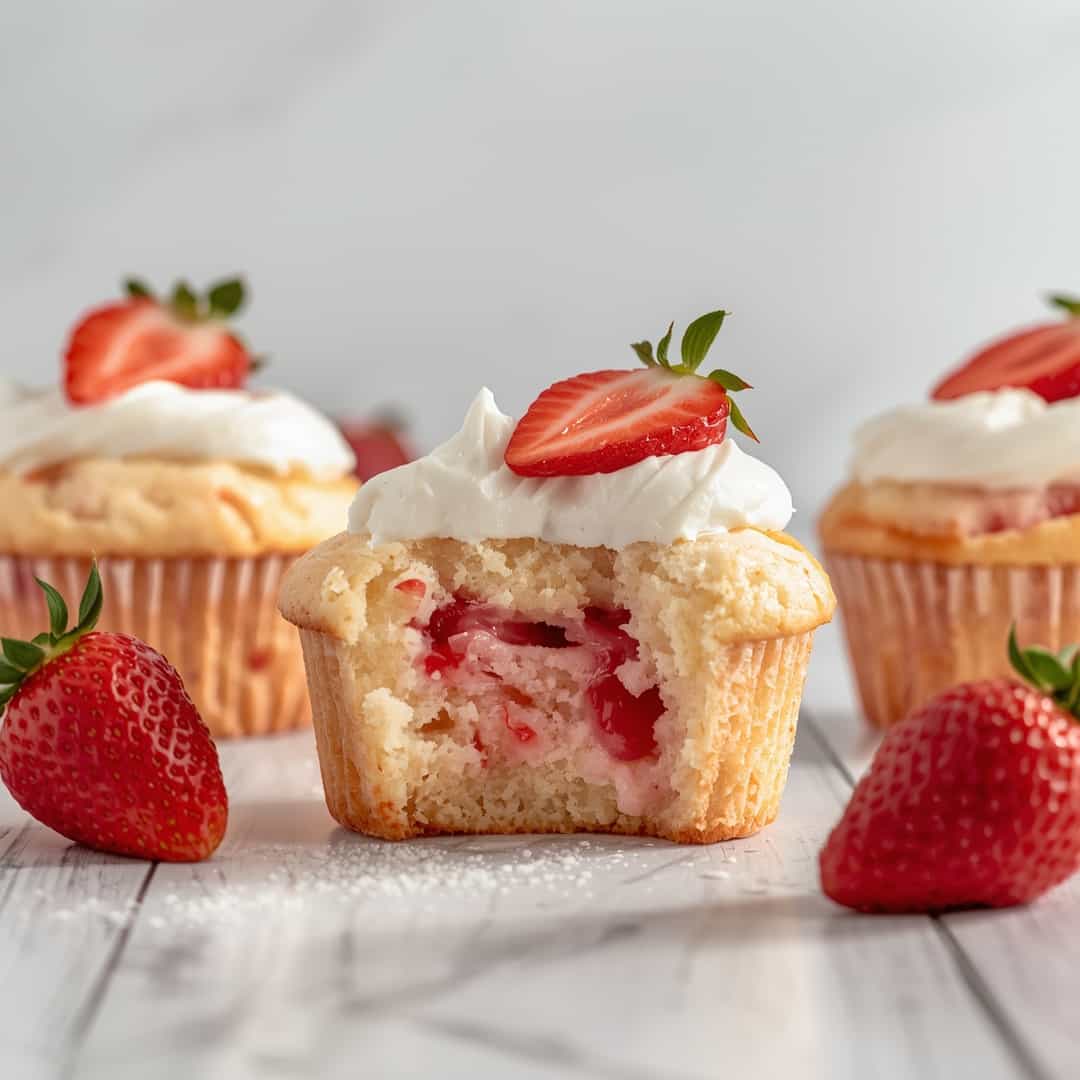 Irresistible Strawberry Shortcake Muffins