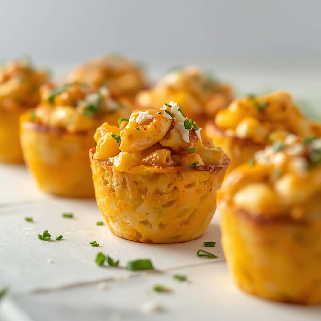 Loaded Mac and Cheese Football Cups