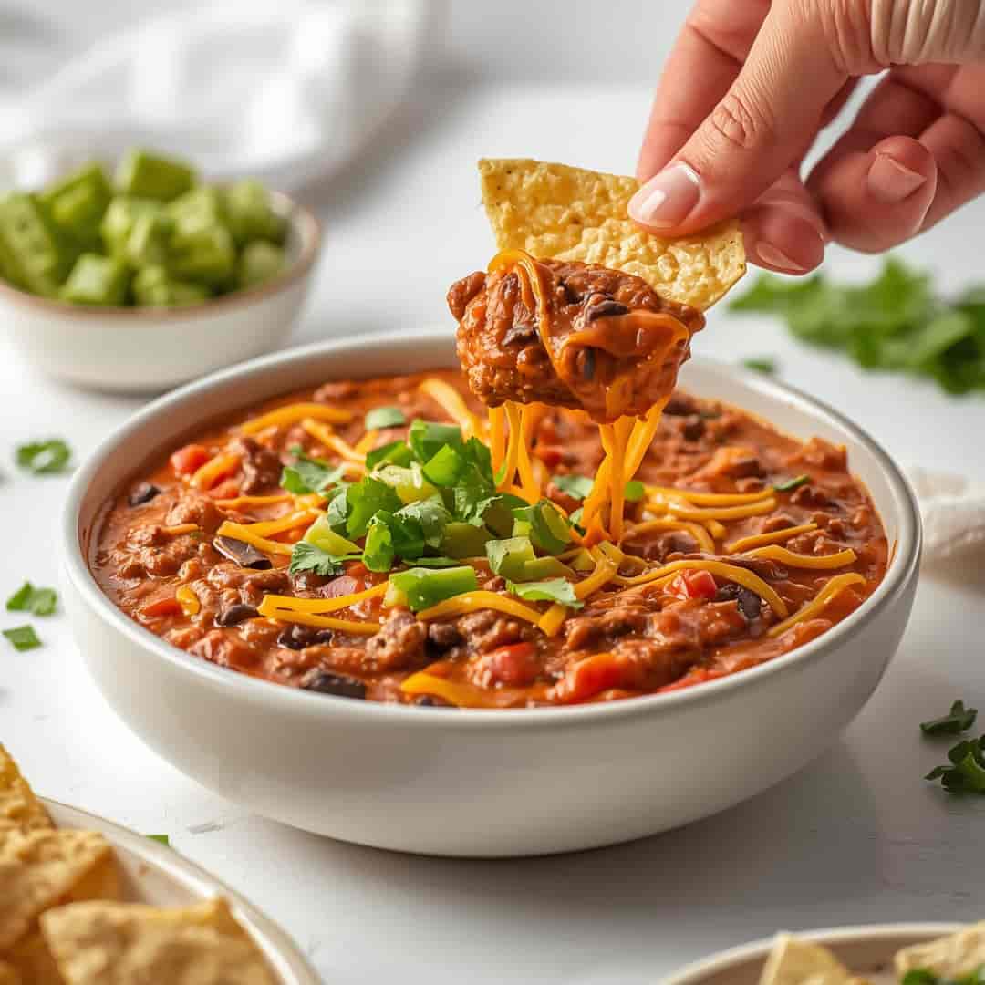 Loaded Slow Cooker Taco Dip