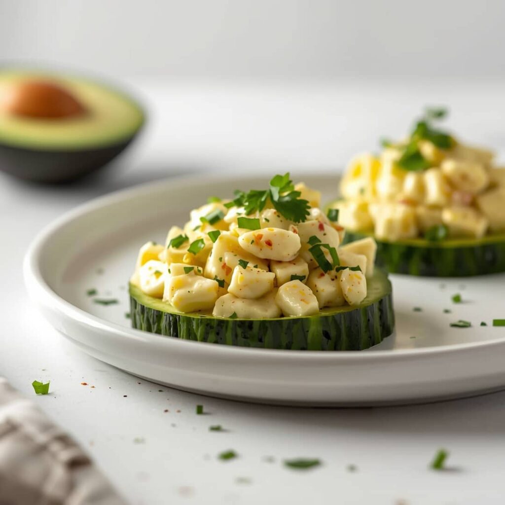 Low Carb Cucumber Egg Salad