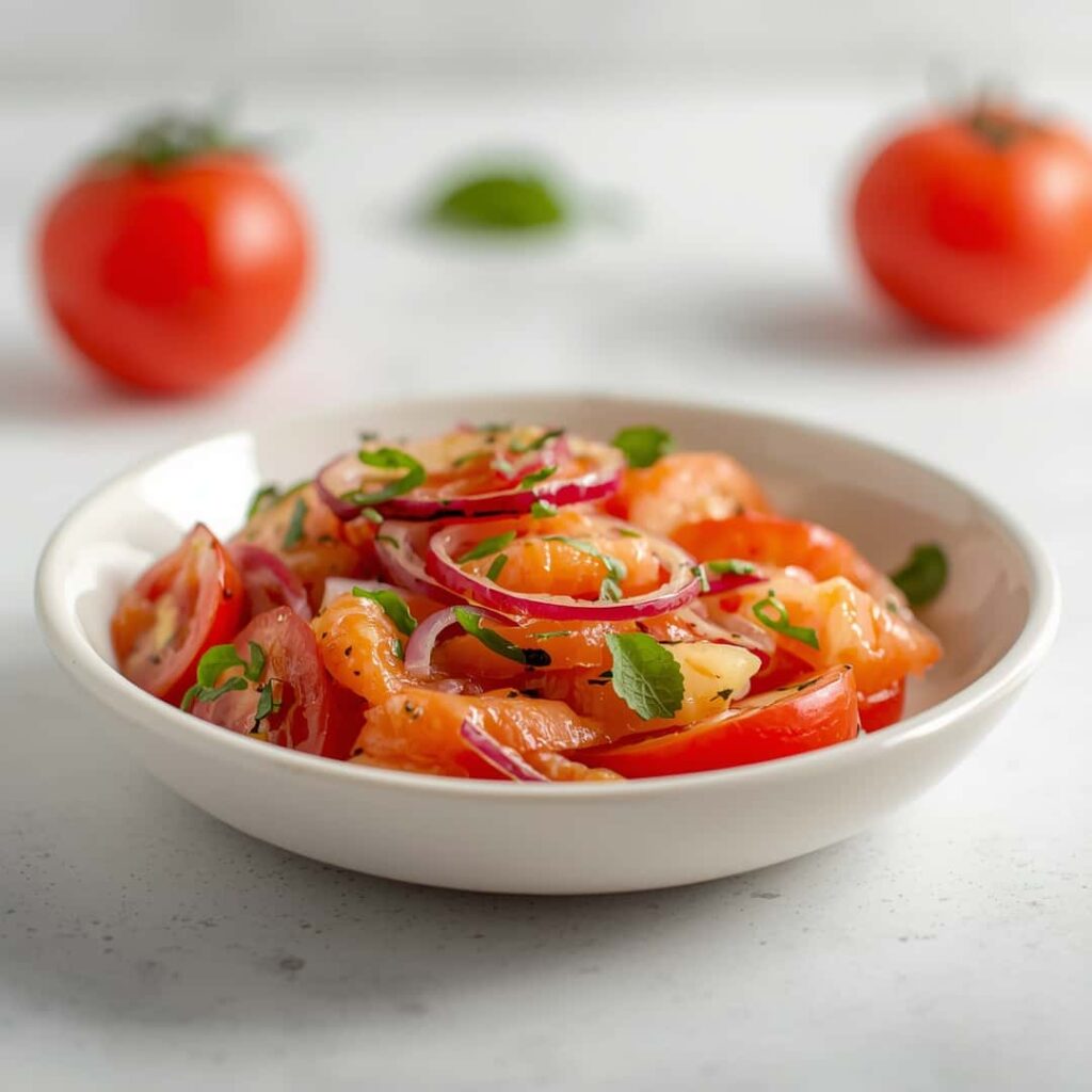 Marinated Cucumber Tomato Onion Salad