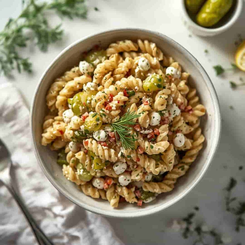 Mouthwatering Dill Pickle Pasta Salad