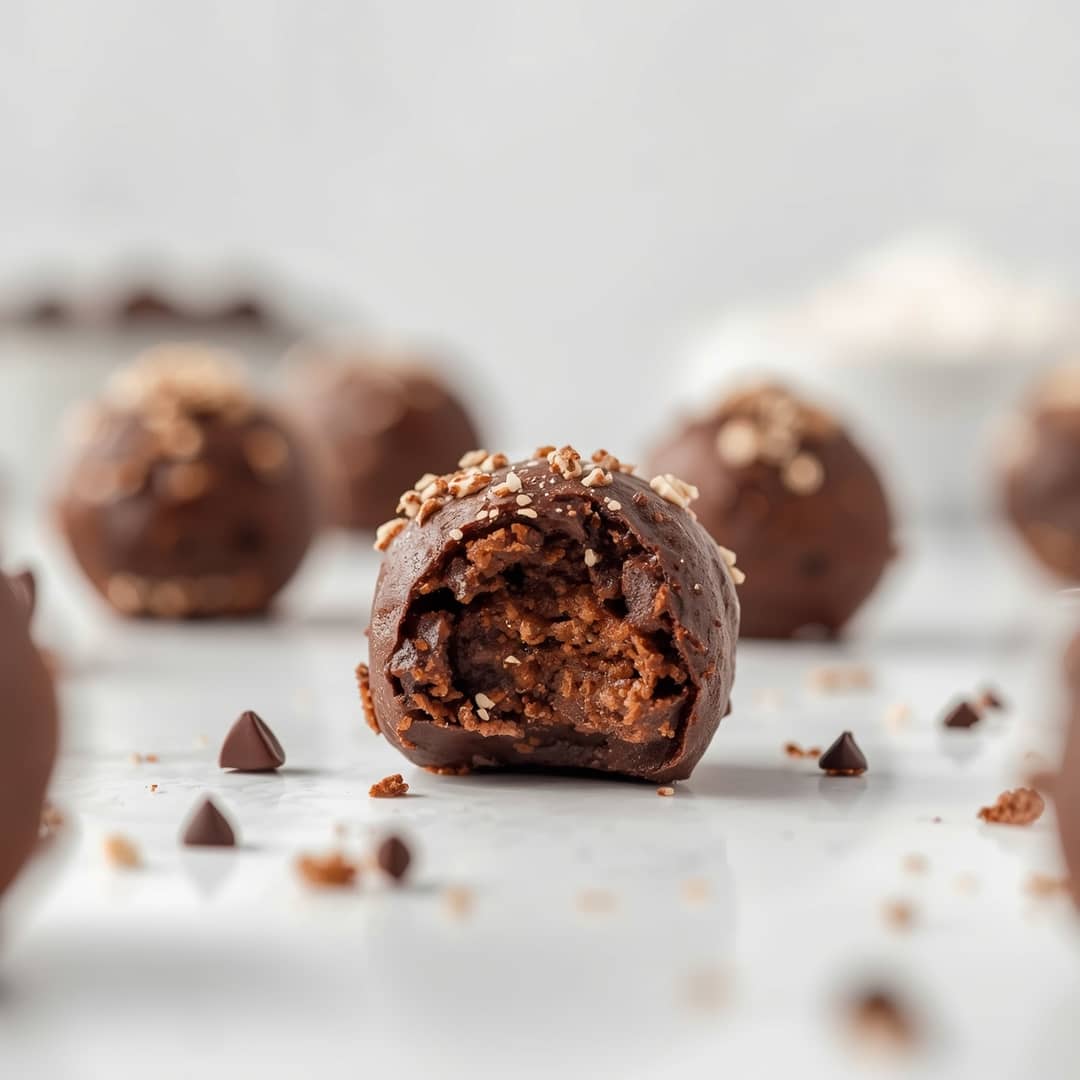 No-Bake Brownie Protein Bites