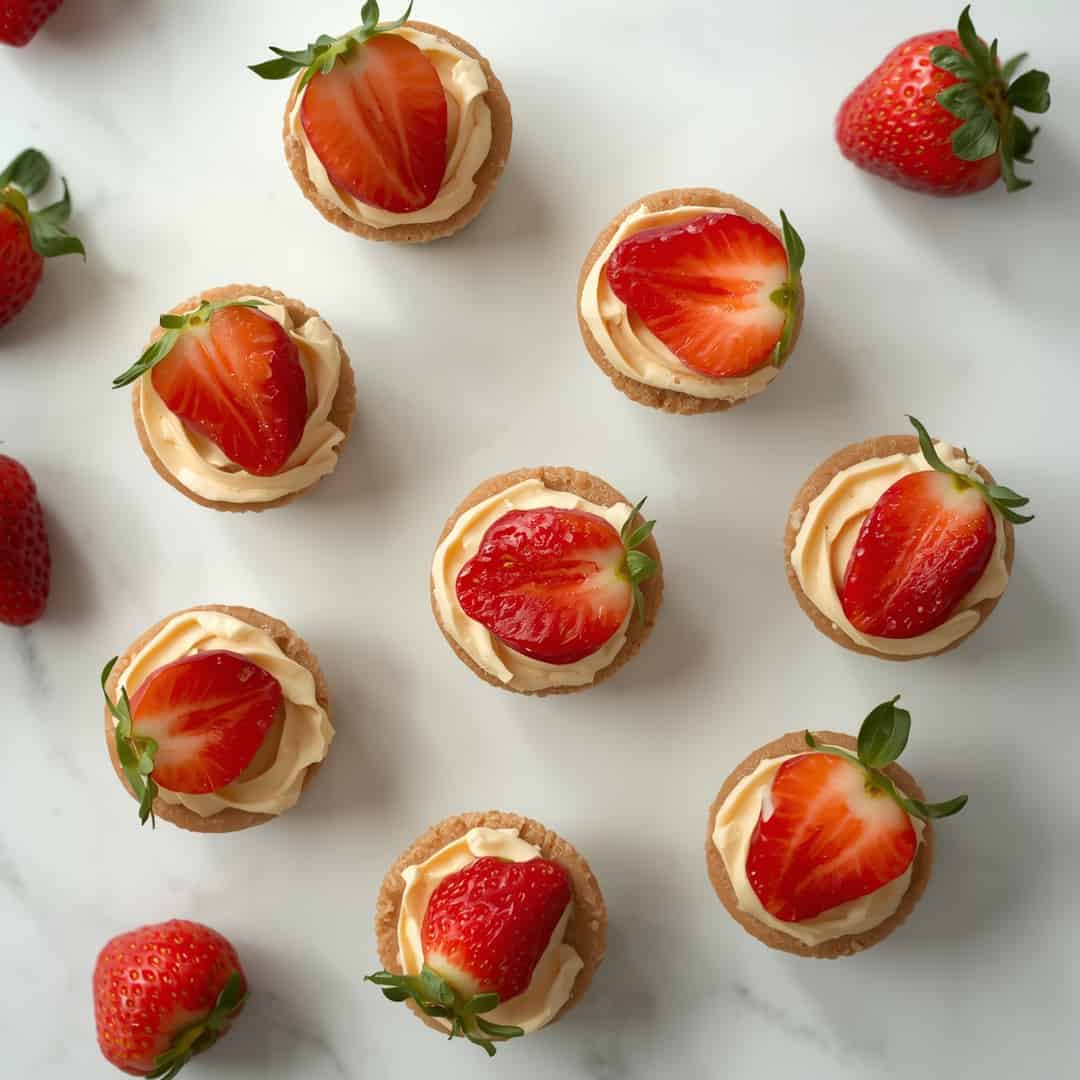 No Bake Strawberry Cheesecake Bites