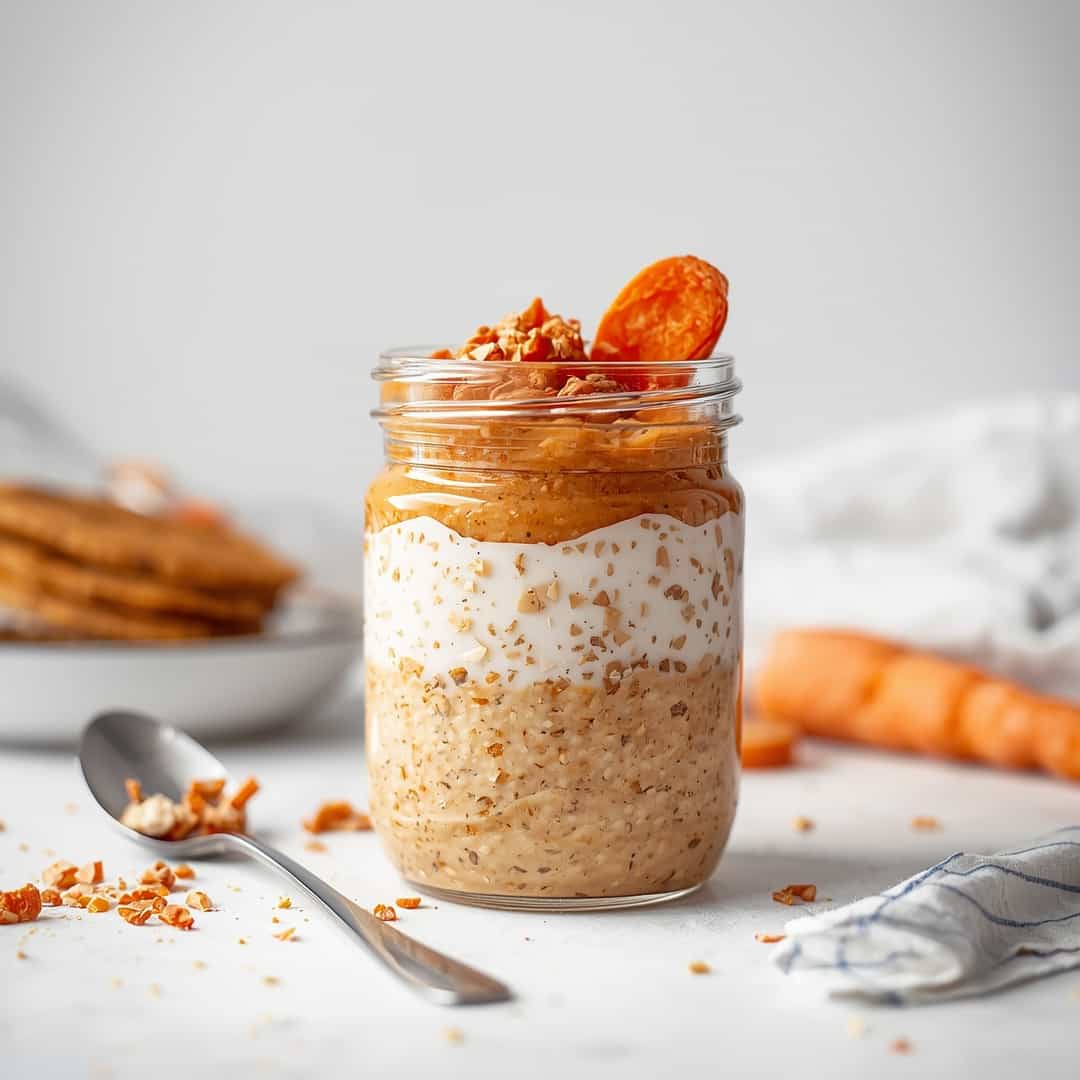 Protein-Packed Carrot Cake Overnight Oats