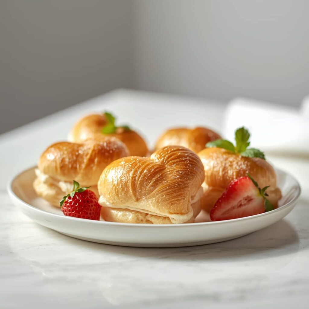 Puff Pastry Hearts Dessert