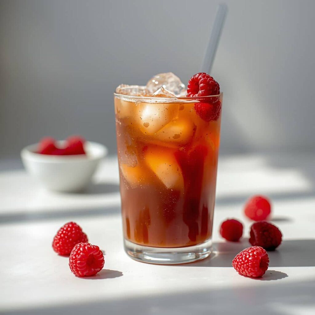 Raspberry Honey Iced Coffee Recipe